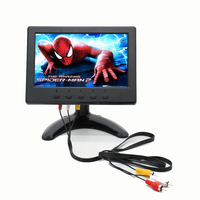 Moniteur lcd de voiture et camion, écran 7 pouces, 1024x600, VGA AV BNC, moniteur pour véhicule