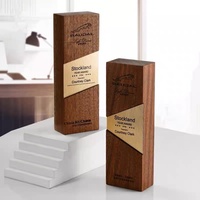 Trophées en bois massif sur mesure, thème étoile à cinq branches, récompenses annuelles pour les employés, gravure créative, durable, marque Dehao