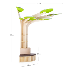 Montessori mẫu giáo Tree Shaped kệ sách daycare đồ nội thất mầm non thư viện bằng gỗ đọc sách góc vườn ươm cuốn sách hiển thị - Product Image 3