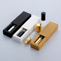 Vente en gros 3ml 5ml 10ml mini flacons ronds en verre rechargeables échantillon avec atomiseur vaporisateur de parfum vide avec boîte personnalisée