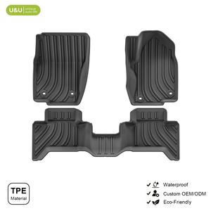 Tapis de sol de voiture 3D en TPE imperméables toutes saisons, antidérapants, faciles à nettoyer, vente en gros d'usine - Product Image 1