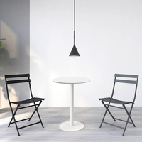 Ensemble de table basse ronde nordique moderne et simple Mobilier de maison en fer portable pour le salon et la salle à manger au restaurant