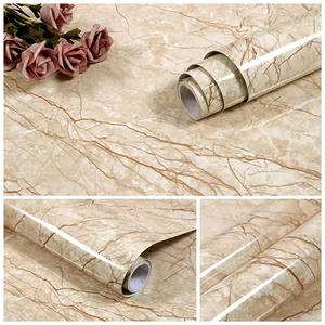 Papel de pared de contacto de mármol brillante, <span class=keywords><strong>vinilo</strong></span> autoadhesivo impermeable a prueba de aceite, papel tapiz de PVC 3D <span class=keywords><strong>para</strong></span> <span class=keywords><strong>encimera</strong></span> de cocina - Product Image 3