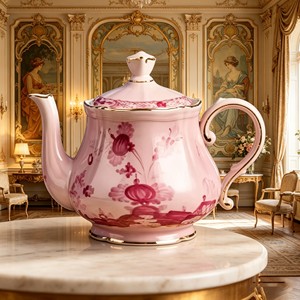 Luxurious Rose-Red Italian-Style Ceramic Bone China Eco-Friendly <b>Coffee</b> Pot <b>Sugar</b> & Milk Jar <b>Set</b> for Hotels and Households - Product Image 6