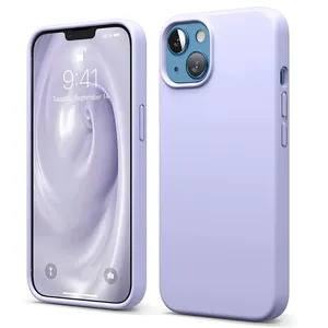 Yüksek kaliteli sıvı silikon tam vücut telefon iPhone için kılıf 15 14 13 12 11 Pro Max Tpu sıvı silikon kılıf