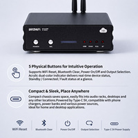 Receptor de Música BRZHIFI BT 6.2 Wifi de Modo Dual ST-200A para Audio en Casa con Transmisión sin Pérdidas y Certificación CE