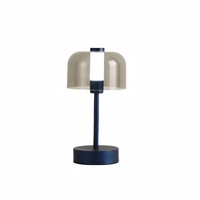 Lampe de table LED moderne nordique, simple et luxueuse, sans fil, à commande tactile, rechargeable, corps en aluminium, décoration de restaurant en plein air