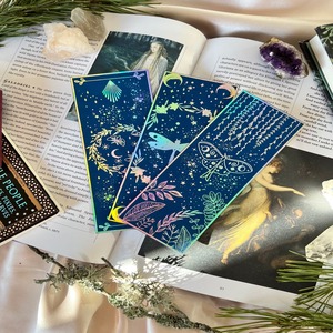 Custom Personalized Printed logo Laser Silver Gold Foil Holographic <strong>Bookmarks</strong> - Product Image 1