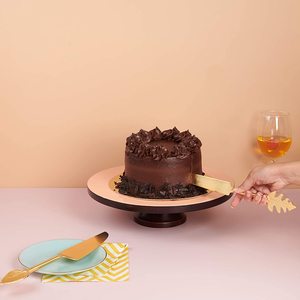 Metal Cake Server & Knife Set With Leaf Handle For Wedding Party Restaurant Home Hotel Gifting Purpose at Wholesale Price - Product Image 5