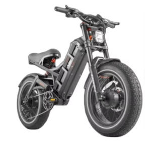 Vélo électrique à double moteur 2500W, batterie intégrée 52V 60Ah, autonomie de 200 milles, vitesse de 40 mph - Product Image 5