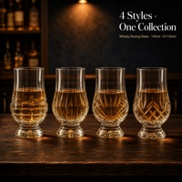 Nouveau Verre à Whisky Premium Embossé, Compatible Lave-Vaisselle, pour Dégustation Professionnelle, Verre à Shot Personnalisable avec Logo, Verre à Whisky de Luxe