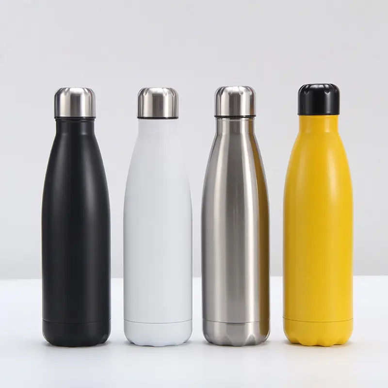 Bottiglia di acqua in acciaio inossidabile isolata doppia parete con logo personalizzato a doppia parete