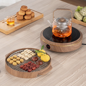 Electric Ceramic Stove With Tea Kettle And Grill For Indoor Outdoor Use <b>Portable</b> Multi Functional <b>Fire</b> <b>Pit</b> With Infrared Heating - Product Image 2