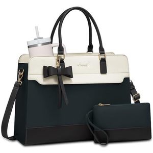 Bolso Tote de Lujo para Mujer con Logotipo Personalizado, Juego de 2 Piezas, Gran Capacidad, Diseño Color Block, Bolso de Hombro Elegante con Lazo - Product Image 1