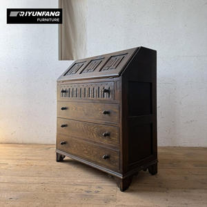 Table de toilette de luxe haut de gamme en <span class=keywords><strong>bois</strong></span> massif écologique, style antique, avec 4 tiroirs et 5+ armoires de rangement pour salon - Product Image 2