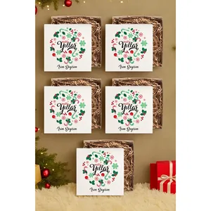 Personalized Christmas Design <b>Empty</b> <b>Gift</b> <b>Boxes</b> 5-Piece Set with Custom Name for Holiday <b>Gifts</b> - Product Image 1