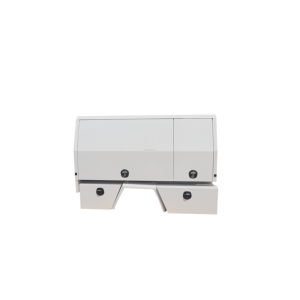 Caja de herramientas lateral de aluminio para camioneta, con doble tapa abatible, impermeable, con cerradura, para almacenamiento de herramientas bajo la plataforma de la camioneta Hilux D-Ma - Product Image 2