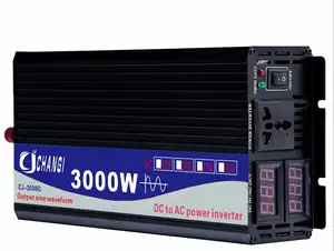 Lnln 6000W Pure Sinus Omvormer, 12V Naar 110V, Power Transformator, lcd-scherm, Met Batterij Kabel, Meerdere Bescherming