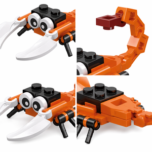 Set di Blocchi da Costruzione a Forma di Scorpione, Gioco Educativo STEM, Kit Modello Animale Fai-da-Te, Regalo per Bambini dai 6 Anni in Su - Product Image 4