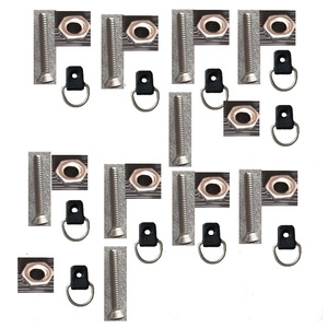 หัวเข็มขัดรูปตัว D สแตนเลสพร้อมสกรูสำหรับซ่อมเรือคายัค 10 แพ็ค - Product Image 2