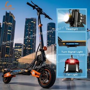 Trottinette électrique pliable tout-terrain KUGOO F2 Max pour adultes, double amortissement, moteur puissant, pneus larges de 10 pouces - Product Image 4