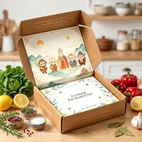 Boîte d'emballage pour boulangerie avec logo/taille/couleur/design personnalisé imprimé, boîte en papier pour biscuits