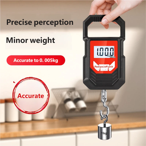 เครื่องชั่งอิเล็กทรอนิกส์แบบมือถือ LCD กันน้ำ 0.005 กก. ขนาดกะทัดรัด พกพาสะดวก ใช้ในเชิงพาณิชย์และในครัวเรือน สำหรับชั่ง<span class=keywords><strong>พัสดุ</strong></span> จัดส่งสินค้า ตกปลา พร้อมตะขอ - Product Image 5
