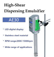 Homogénéisateur Disperseur à Haute Vitesse et à Cisaillement Élevé AE30 en Acier Inoxydable SUS316L, Machine d'Émulsification de Laboratoire pour Utilisation Hybride Shampoing et Détergent