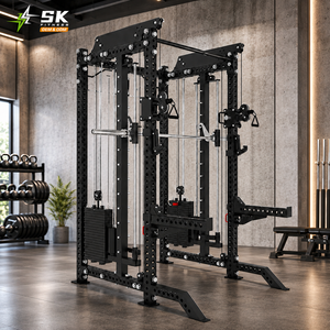 Équipement de musculation à domicile SK : Ensemble multifonctionnel avec <span class=keywords><strong>poulie</strong></span> double réglable, machine Smith et rack de musculation pour studio professionnel à domicile - Product Image 1