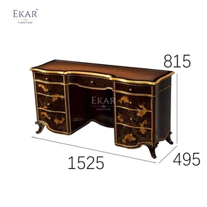 Table de toilette de luxe EKAR <span class=keywords><strong>Florentine</strong></span> &amp;   Miroir orné |   Coiffeuse peinte à la main de style anglais |   EKAR FURNITURE - Product Image 6