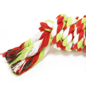 Corde en coton de 23 cm avec nœud en forme de bonbon pour jouets pour animaux de compagnie - Product Image 2