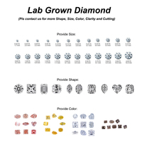 Starsgem Laboratuvarında Üretilmiş Elmas DEF/VS 1.7mm-3.1mm Yuvarlak Mükemmel Kesim CVD Laboratuvarında Yetiştirilmiş Elmas