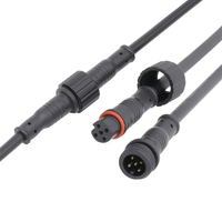 AOHUA M12 personnalisé connecteur de câble mâle femelle pré-câblé 5 broches connecteur LED IP65 pour système d'éclairage LED