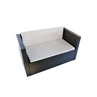 Modernes Design Poly-Rattan Ecksofa-Set Hochwertig Wasserdicht UV-Beständig Umweltfreundlich Pulverbeschichtet für Außenbereich und Innenhof
