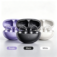 Auriculares TWS de Clip Abierto de Excelente Calidad con Cancelación Activa de Ruido (ANC) para Sonido HiFi 5.4, Auriculares Deportivos con 5-10 Horas de Duración