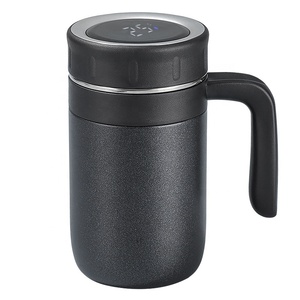 Gobelet isotherme en acier inoxydable avec affichage intelligent de la température, grande capacité 500 ml, logo personnalisé, pour <span class=keywords><strong>homme</strong></span>, gobelet à vide pour affaires - Product Image 1