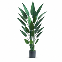 Grande plante artificielle de Canna Lily en pot, feuillage tropical, décoration nordique pour salon, verdure d'intérieur, vente en gros