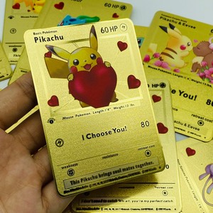 Cartes à collectionner Pikachu V et Pikachu GX de Deadpool, holographiques dorées, jouets promotionnels - Product Image 6