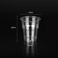 Logo Personnalisé jetable En Plastique Transparent Smoothie Verre 16 oz Gobelets En Plastique Avec Couvercles Pour La Vente En Gros