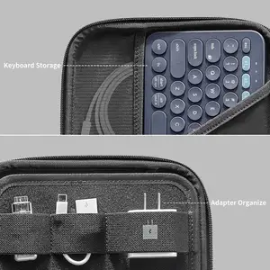Sert EVA Ipad kılıfı iPad kalem adaptörü hub kabloları Laptop için saklama çantası taşıma sihirli klavye