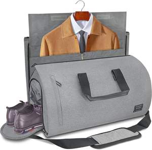 Free sample Foldable Storage Bag at Wholesale Prices Garment Storage Huge Travel Suit Bags Made of <b>Waterproof</b> PU Leather - Product Image 1