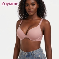 Soutien-gorge push-up sexy Zoyiame grande taille avec armatures, sans coutures, à bord souple, fermeture à quatre agrafes pour poitrine généreuse et décolleté
