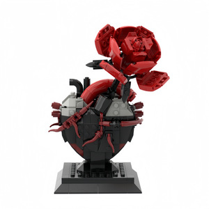 Modelo <span class=keywords><strong>de</strong></span> Plástico ABS Hecho a Mano, Corazón <span class=keywords><strong>de</strong></span> Reactor Explosivo, Adornos Compatibles con Rompecabezas - Product Image 5