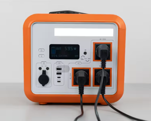 Portable Solar Generator Pure Sine Wave Power Station Energy Storage Emergency <b>Backup</b> High-power Power Supply <b>Battery</b> 600W/1500W - Product Image 2