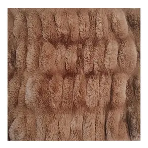 Çin üretici tavşan saç kumaş sentetik yapay sahte sahte tavşan kürk kumaş