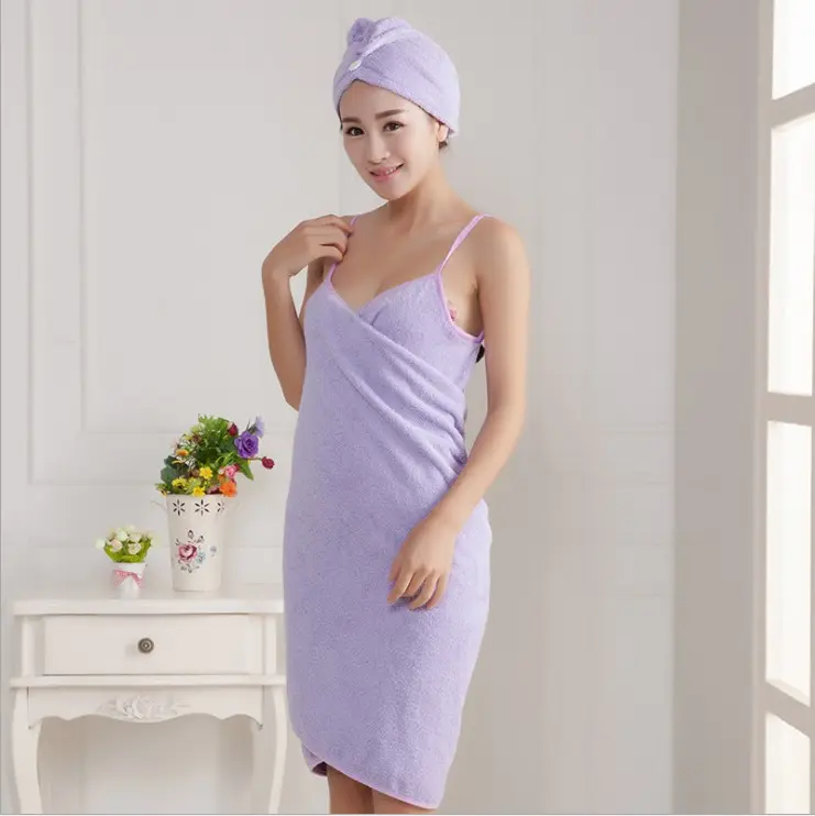 Body Wrap with Adjustable Shoulder Strap microfiber soft beauty sexy women bath skirt hotel bath towel dress