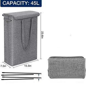 Panier à linge pliable pour vêtements sales, panier à linge portable, panier de rangement pour vêtements et articles divers, panier organisateur pour la maison - Product Image 5