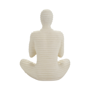 Statua di Figura Seduta in Resina, Scultura Moderna per Arredamento Casa, Soggiorno, Bagno, Ufficio, Scrivania, Esposizione su Mensola - Product Image 4
