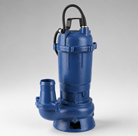Pompa Air Kotor Submersible Seri WQD 1.5HP, Bodi Besi Cor Duktil, Debit 10m/h, Pompa Air Kotor Kecil untuk Drainase Industri dan Domestik