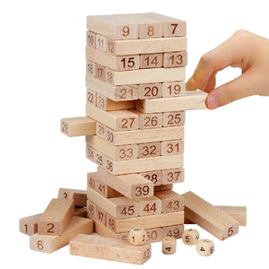 Gioco Classico in Legno per Interni, Torre Gigante Impilabile, <span class=keywords><strong>Blocchi</strong></span> Educativi Fai-da-Te <span class=keywords><strong>con</strong></span> Colore e Logo Personalizzabili - Product Image 3
